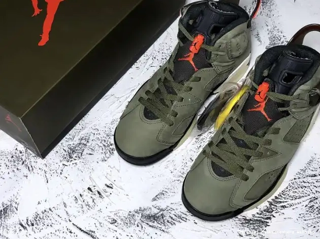 Official Maikesneakers Travis Medium CN1084-200 6 Jordan Scott Air Olive x 0530